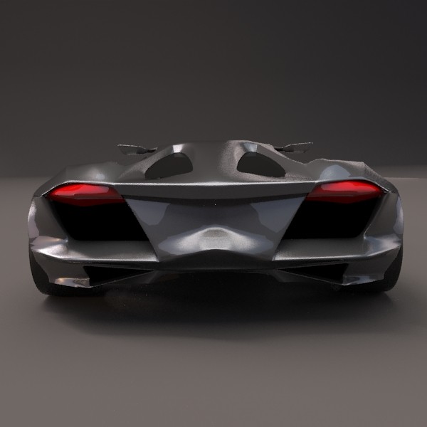 supercar realistic concept 3d 3ds - Vikintador supercar by kolex